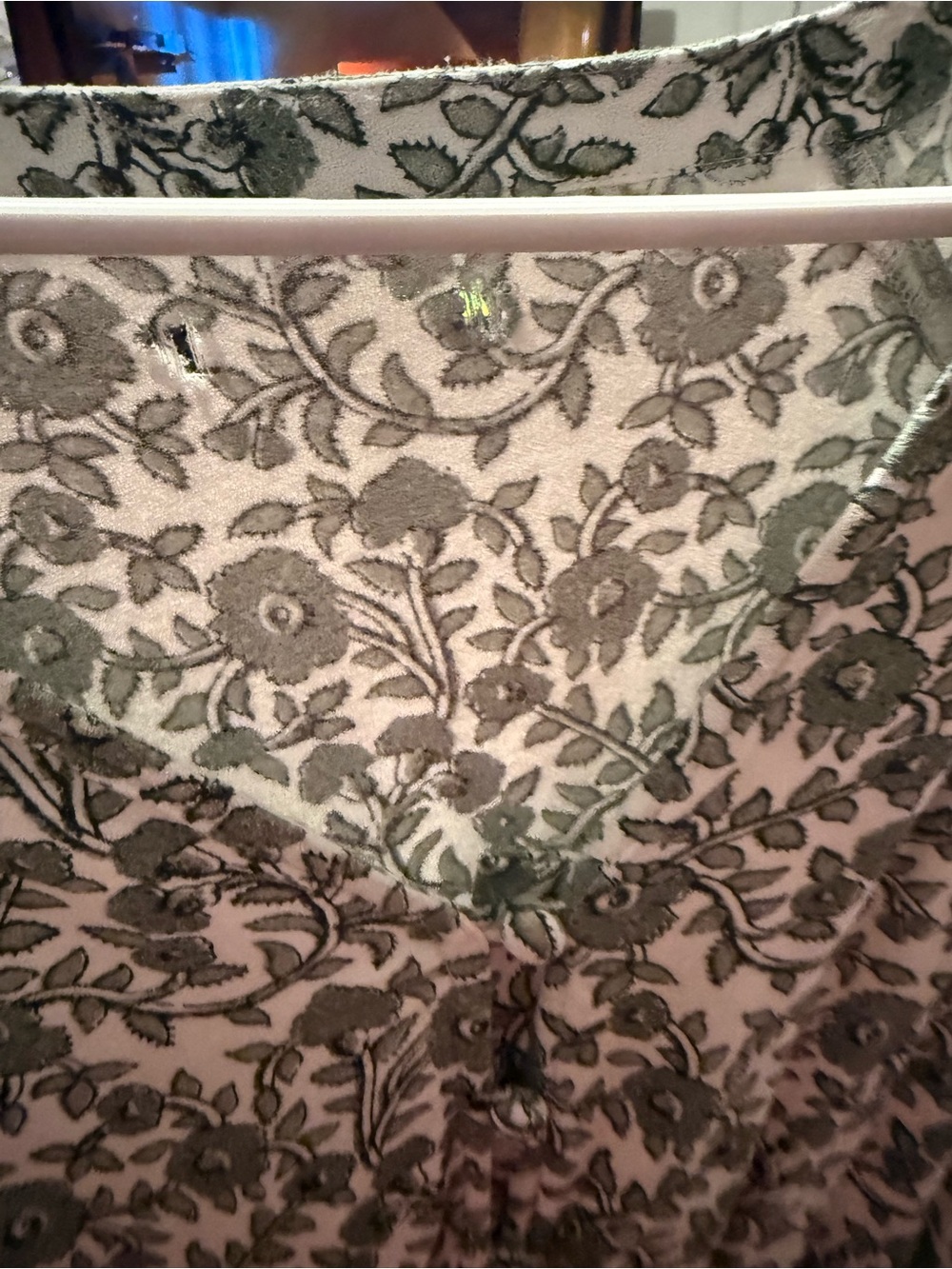 belk Green Floral Long Sleeve Smocked Waist Dress - Picture 2 of 3